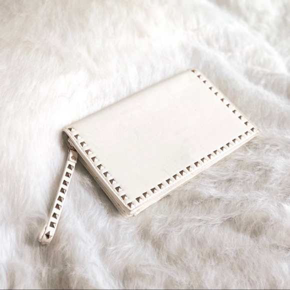 Forever 21 Handbags - White Studded Clutch